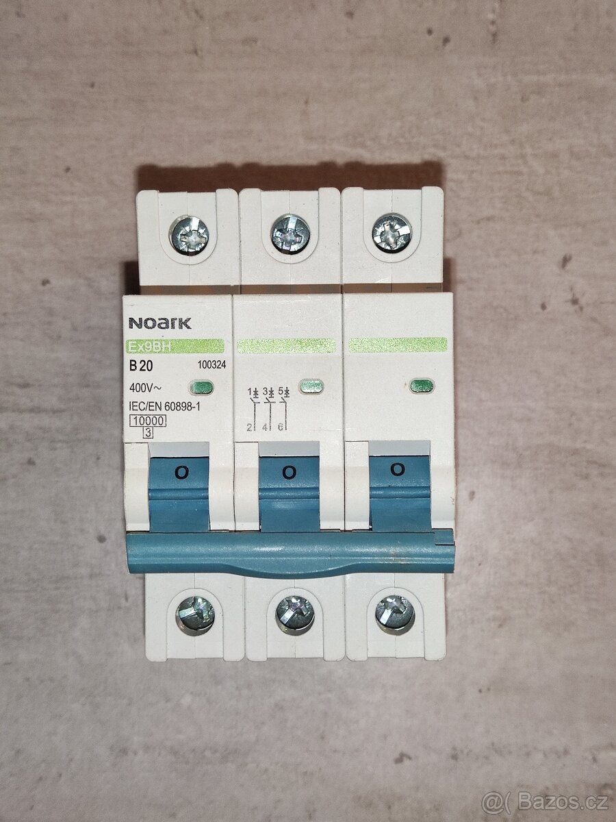 Prodám jistič 3x20A Noark Ex9BH 3P B20 10000 - 2