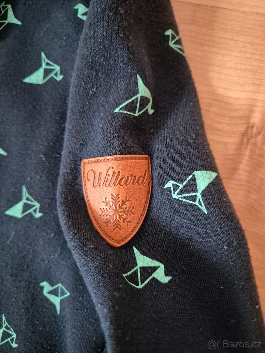 Modrá mikina s kapucí na zip willard v.S ... cca 164 - 2