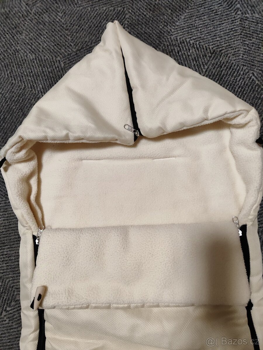 Krásný zimní fusak béžový TOPSTAV - 2