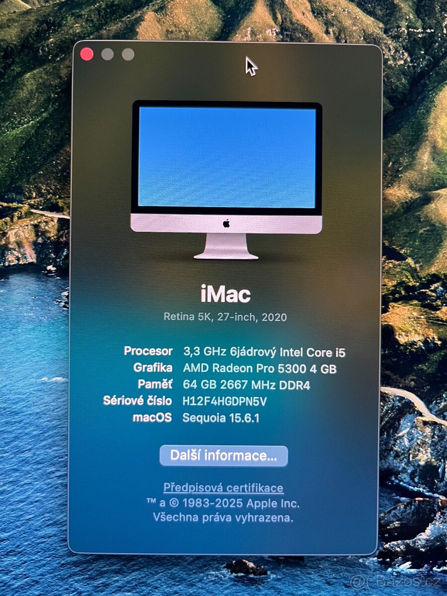 iMAC Retina 5K, 27” 2020 - 2