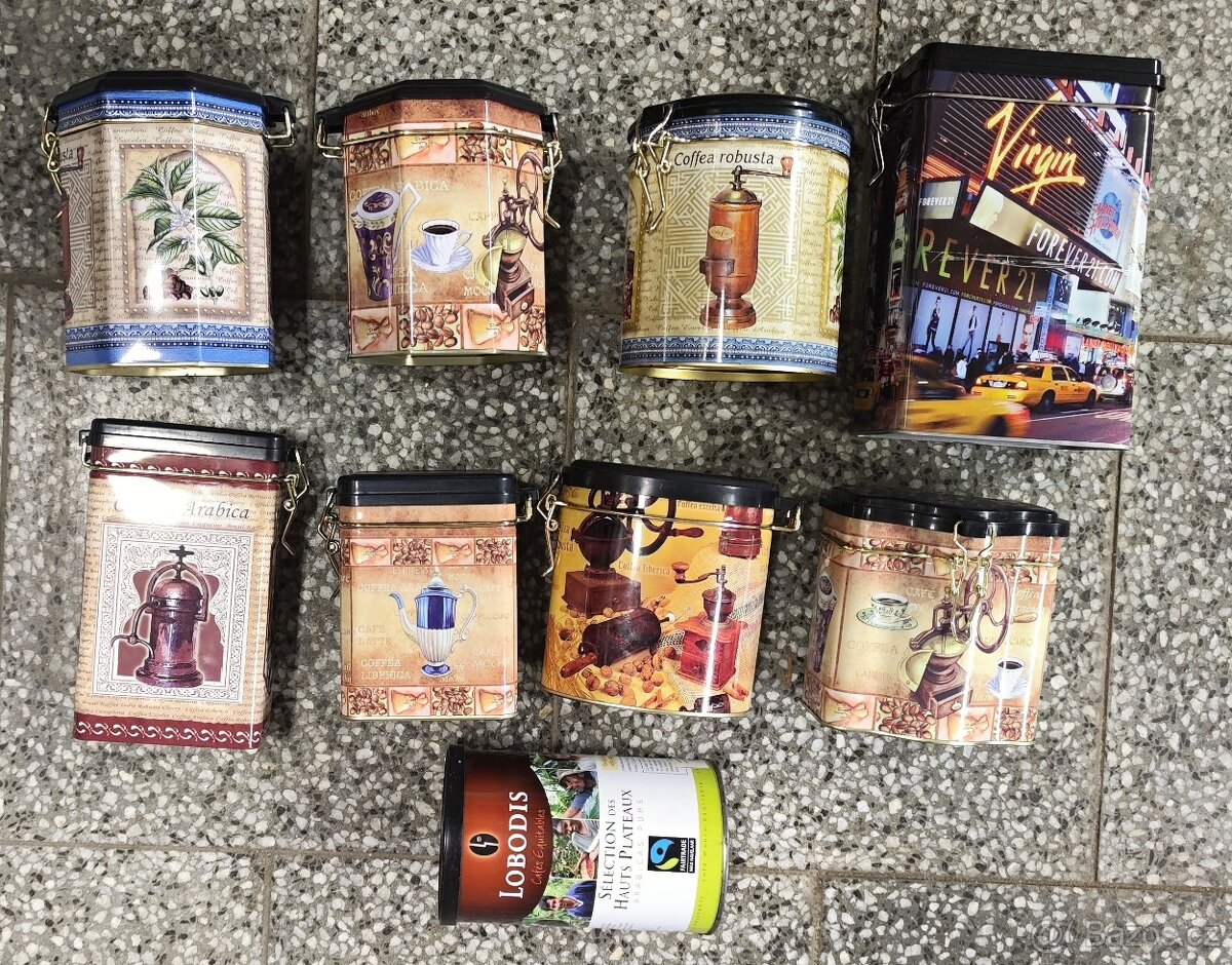 různé plechové dózy - 2