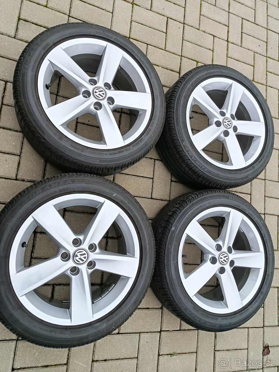 alu kola 5x100 r16 VW Polo, Škoda,Seat a 215/45/15 - 2