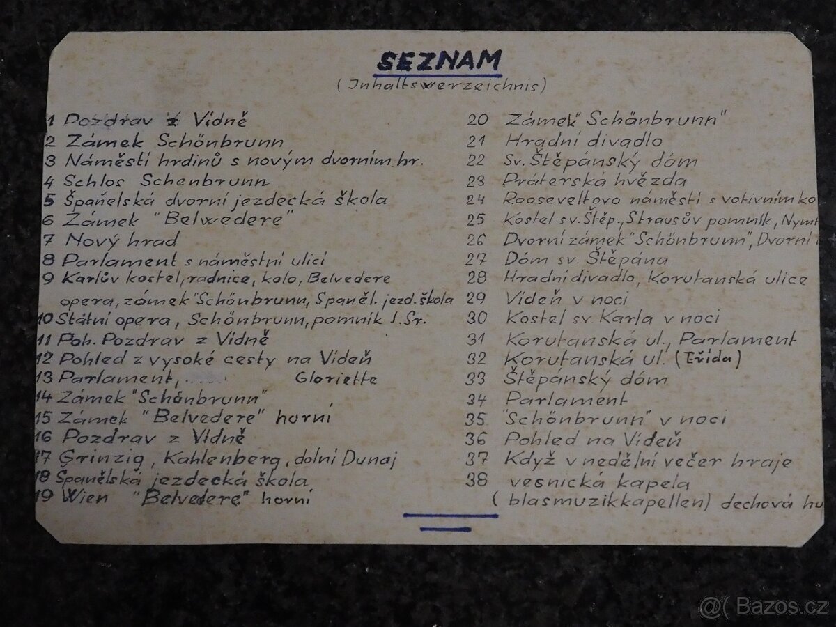 Pohlednice z Vídně, 60.-70 léta 20. století - 2