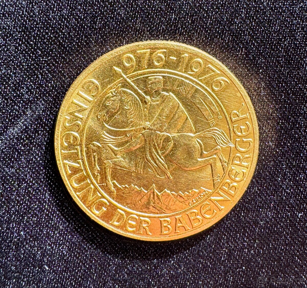 Zlatá investiční mince Rakousko r. 1976 Babenberger - 2
