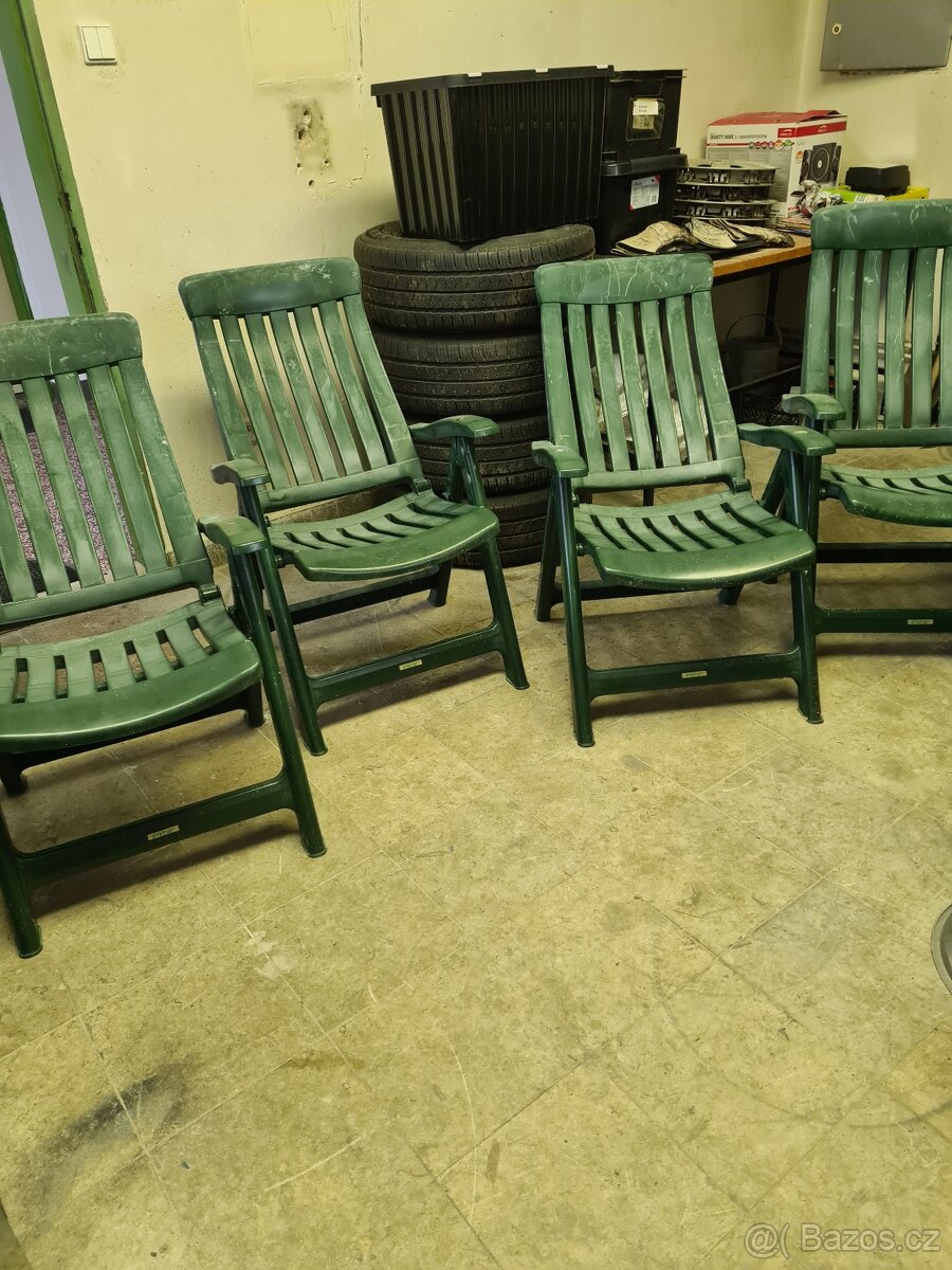 Zahradni Plastove polohovatelne Zidle - 2