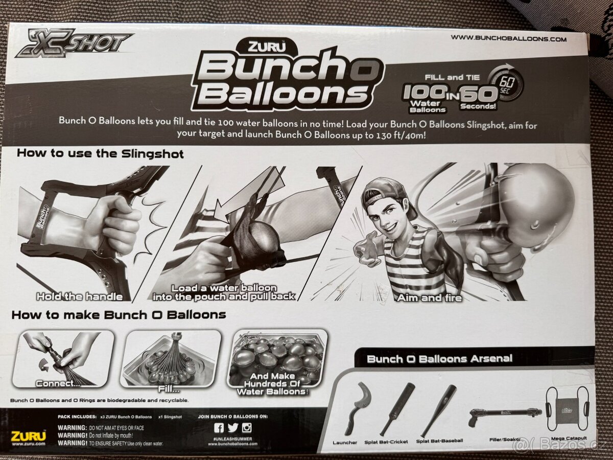 Vodní balónky s prakem - 2