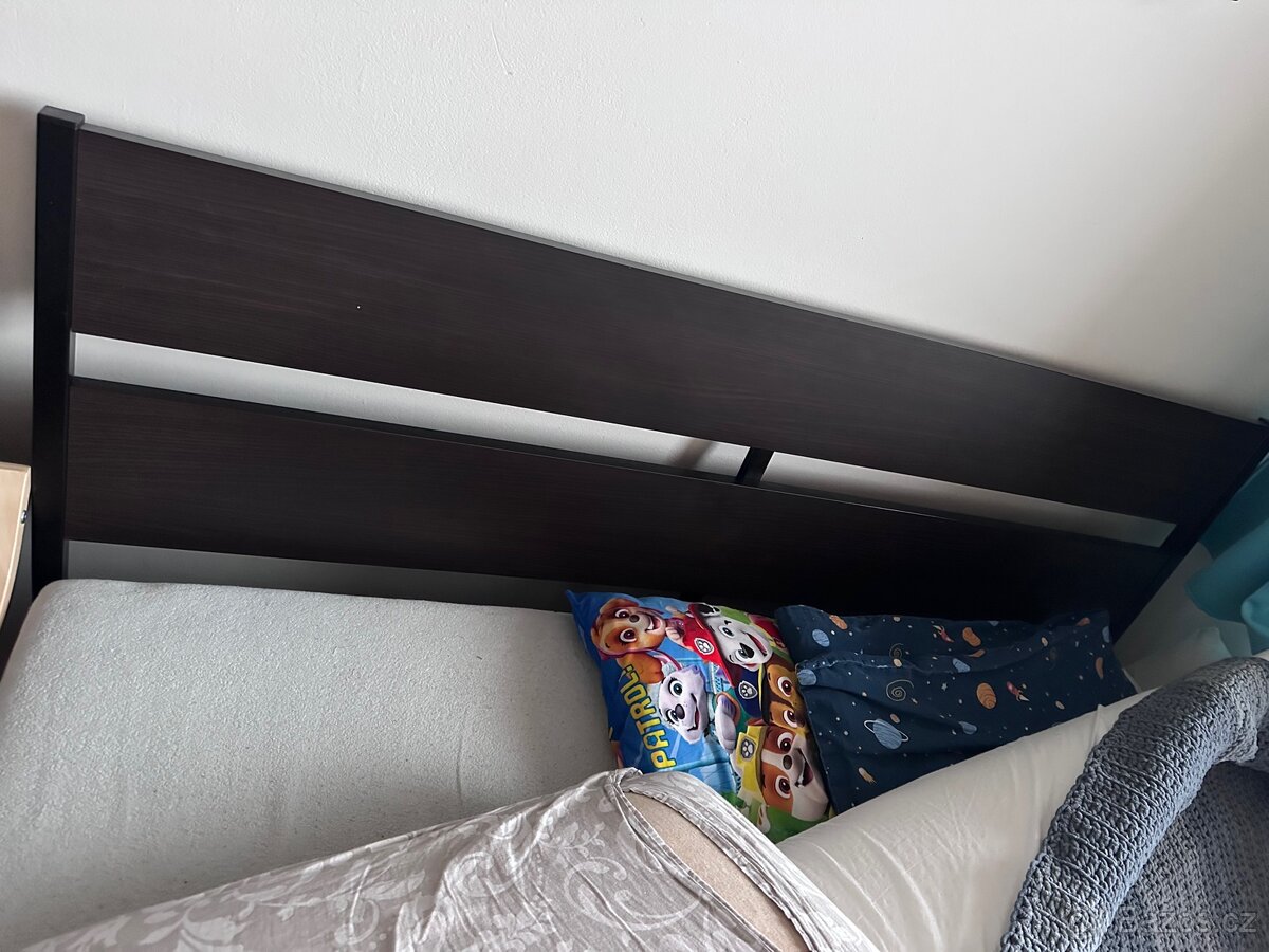 Postel Ikea 180x200 + rošty a matrace - 2