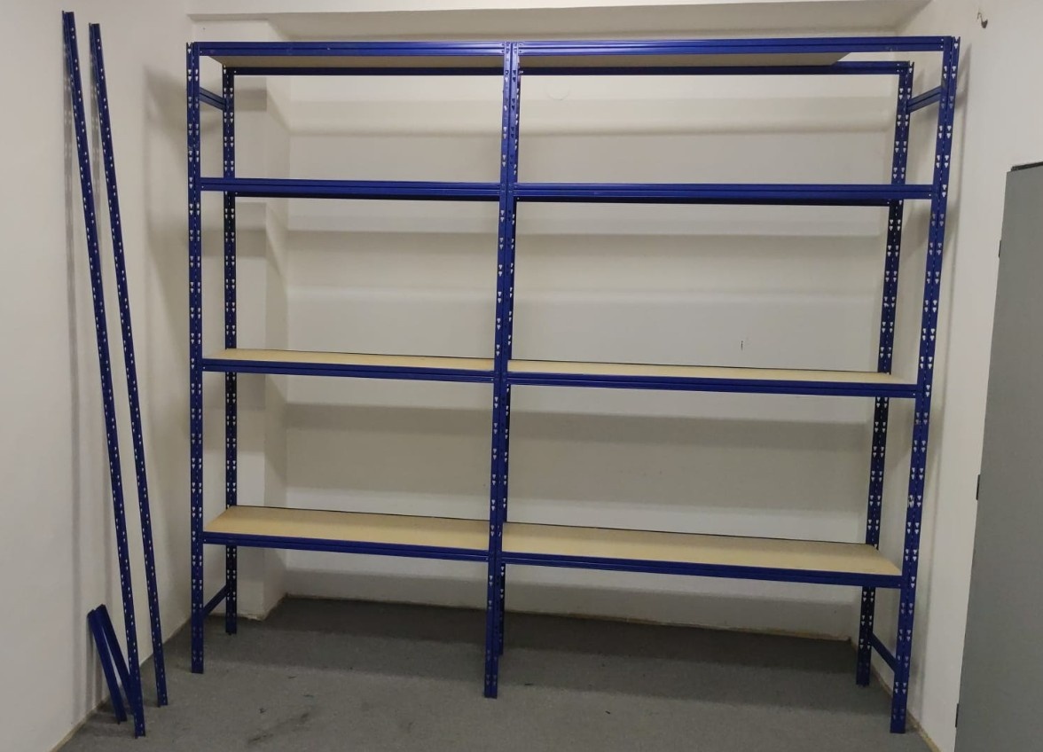 Policový regál 150x60 - výška 250 cm - 270 kg/polici - 2