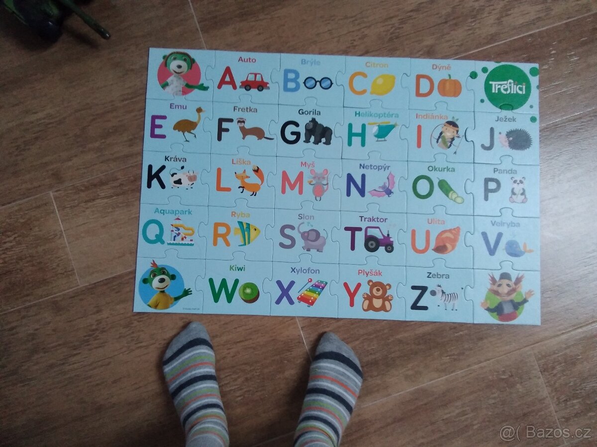 Puzzle Treflíci poznávají abecedu 30 dílků - 2