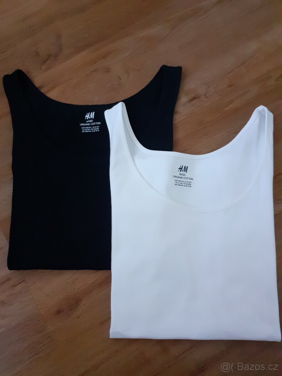 Trička na ramínka H&M, vel. 158/164 - 2