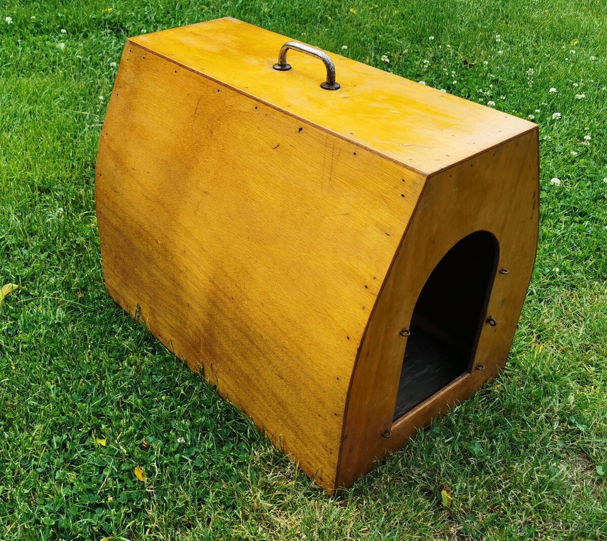 Dřevěná přepravka na psa, kočku - 2