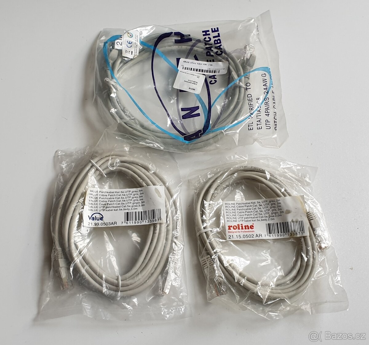 UTP datový kabel 1m, 2m, 3m NOVÝ - 2