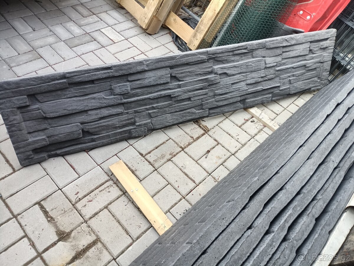 Betonový plot antracit - 2