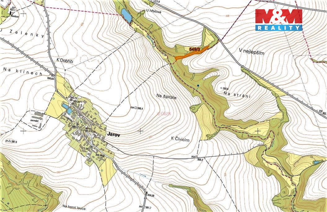 Prodej lesa, 4593 m², Dobříč - 2