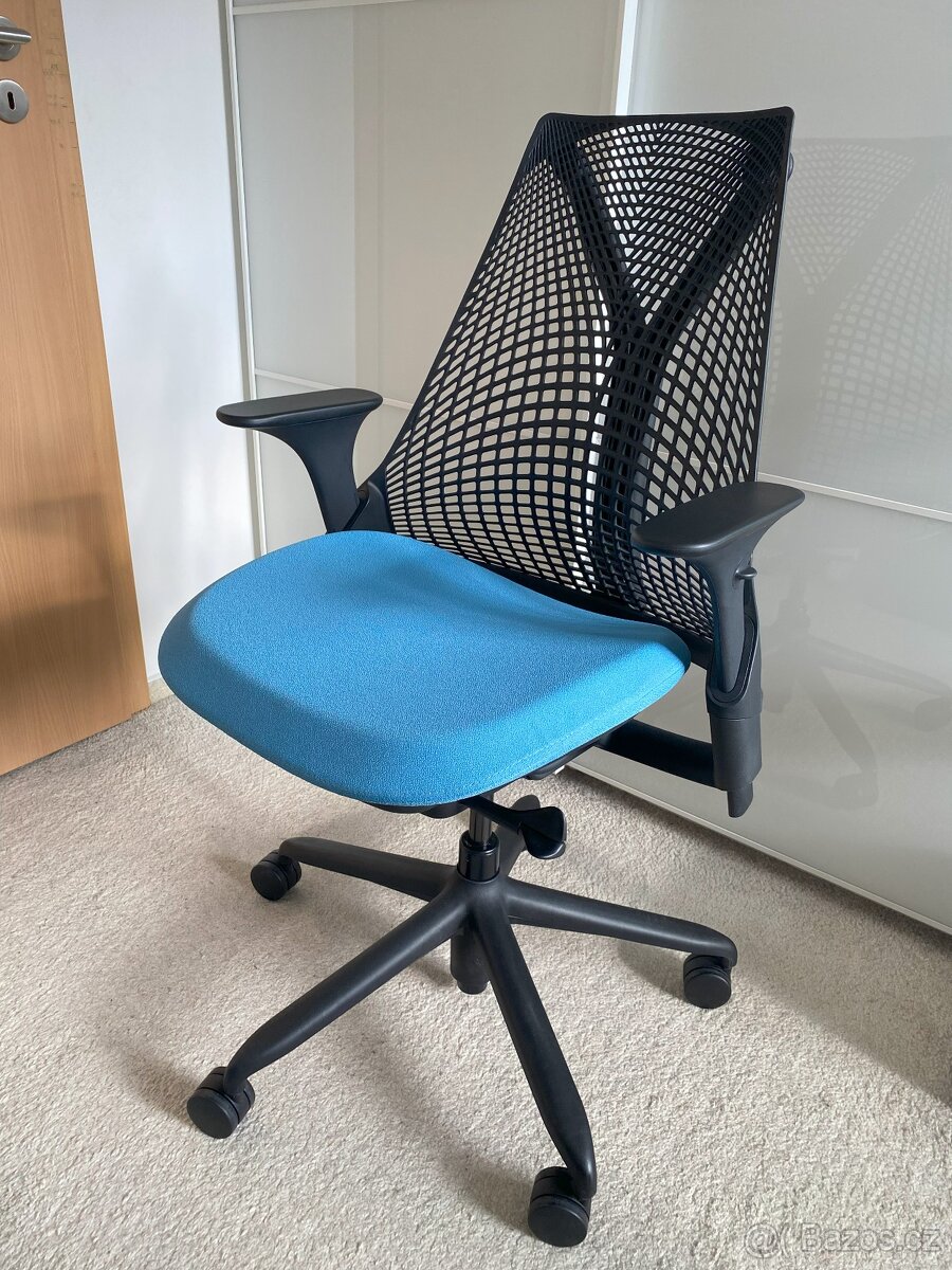 Kancelářská židle Herman Miller Sayl Ocean Blue ZÁNOVNÍ - 2