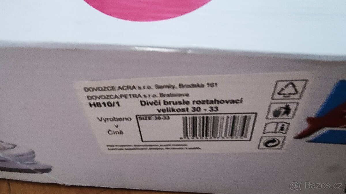 Dívčí brusle vel. 30-33 - 2