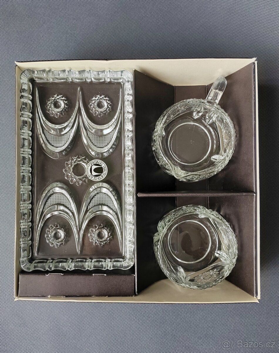 Okouzlující sada broušeného skla Original Walther Glas (1960 - 2