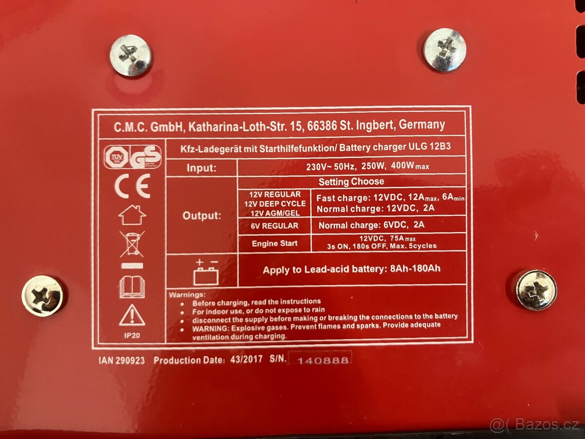 Nabíječka autobaterií s funkcí startu - 2