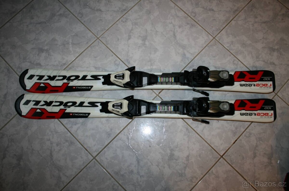 lyže Stockli 100 cm , lyžaky Atomic - 2