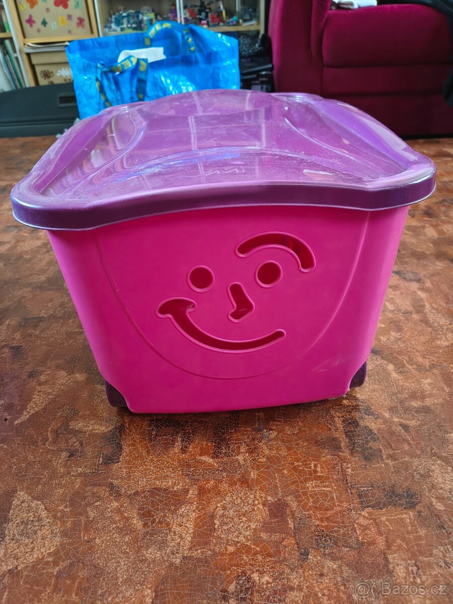 Detsky box na hracky na kolečkách - 2