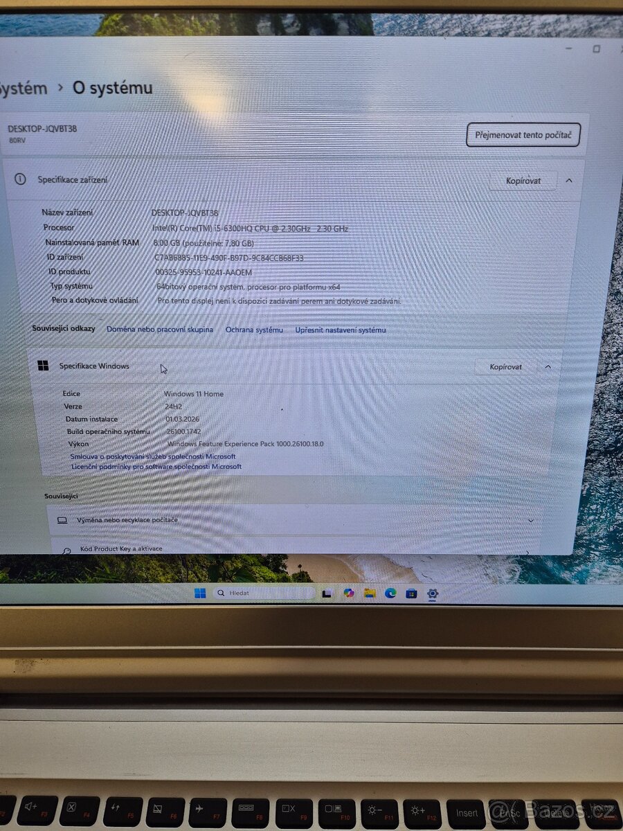 Starší herní notebook Lenovo ideapad 700 - 2