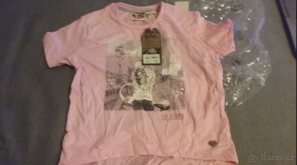 Nové Lee Cooper tričko ružové pre 9 ročné dievča - 2