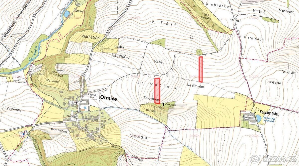 Zemědělská půda, prodej, Otmíče, Beroun - 2