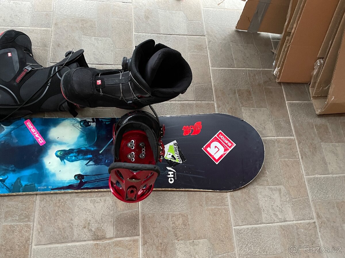 Snowboard Sims Chaos 160 cm +vázání Burton Custom boty 42 - 2