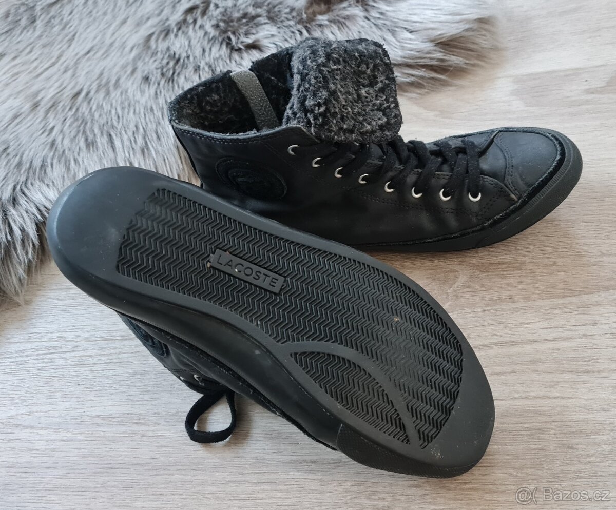 Černé kotníkové tenisky Lacoste - 2