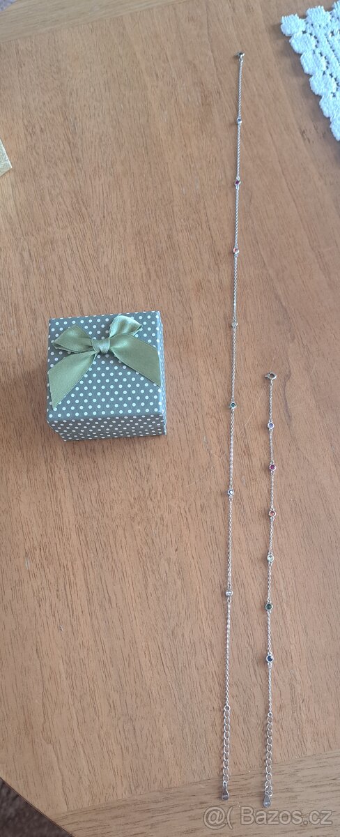 Stříbrný řetízek + náramek - 2