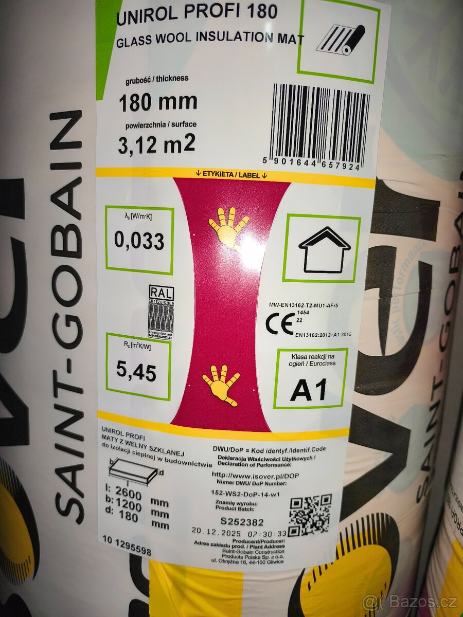 Tepelná izolace ISOVER UNIROL PROFI - 2