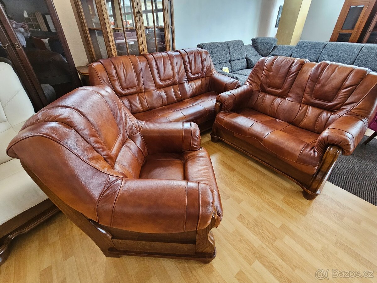 Kožená sedací souprava Romaaa 3+2+1 - 2