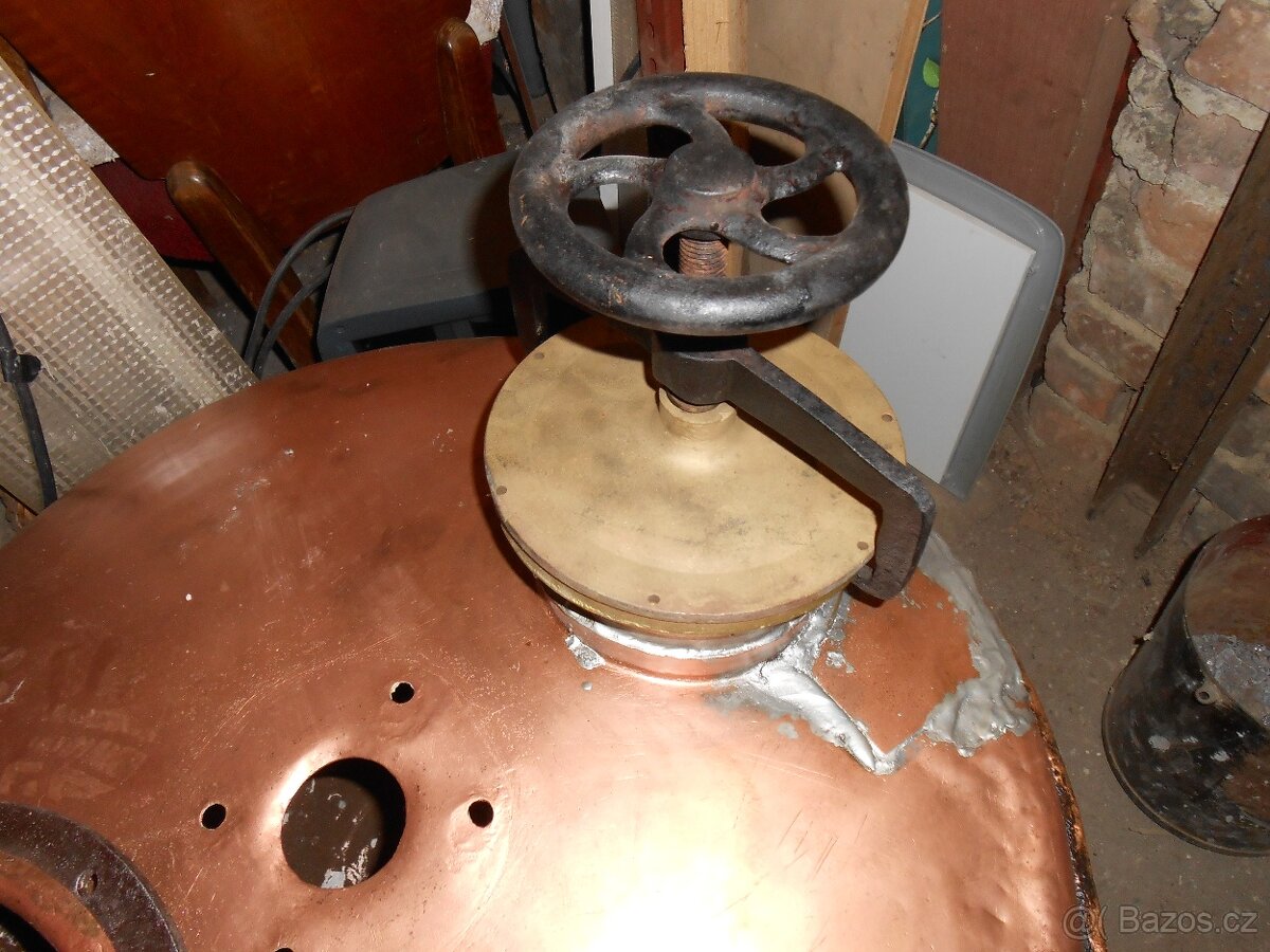 Prodám krásný měděný kotel 80 litrů. - 2