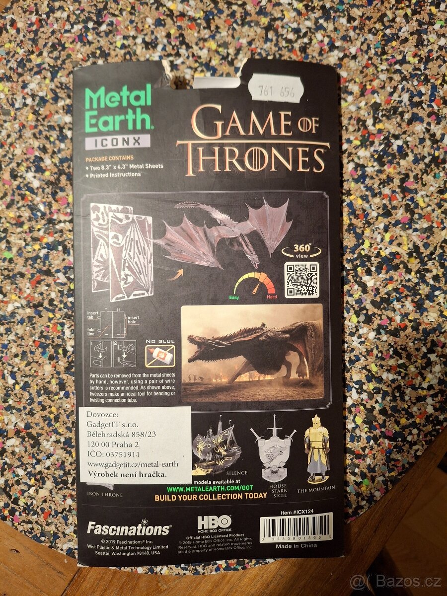 Metal earth ICONx Games of Thrones DRAGON - 2