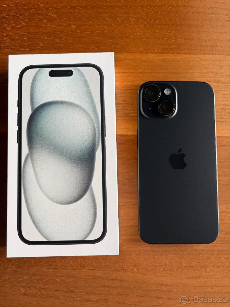 Prodám iPhone 15 128GB černý - 2