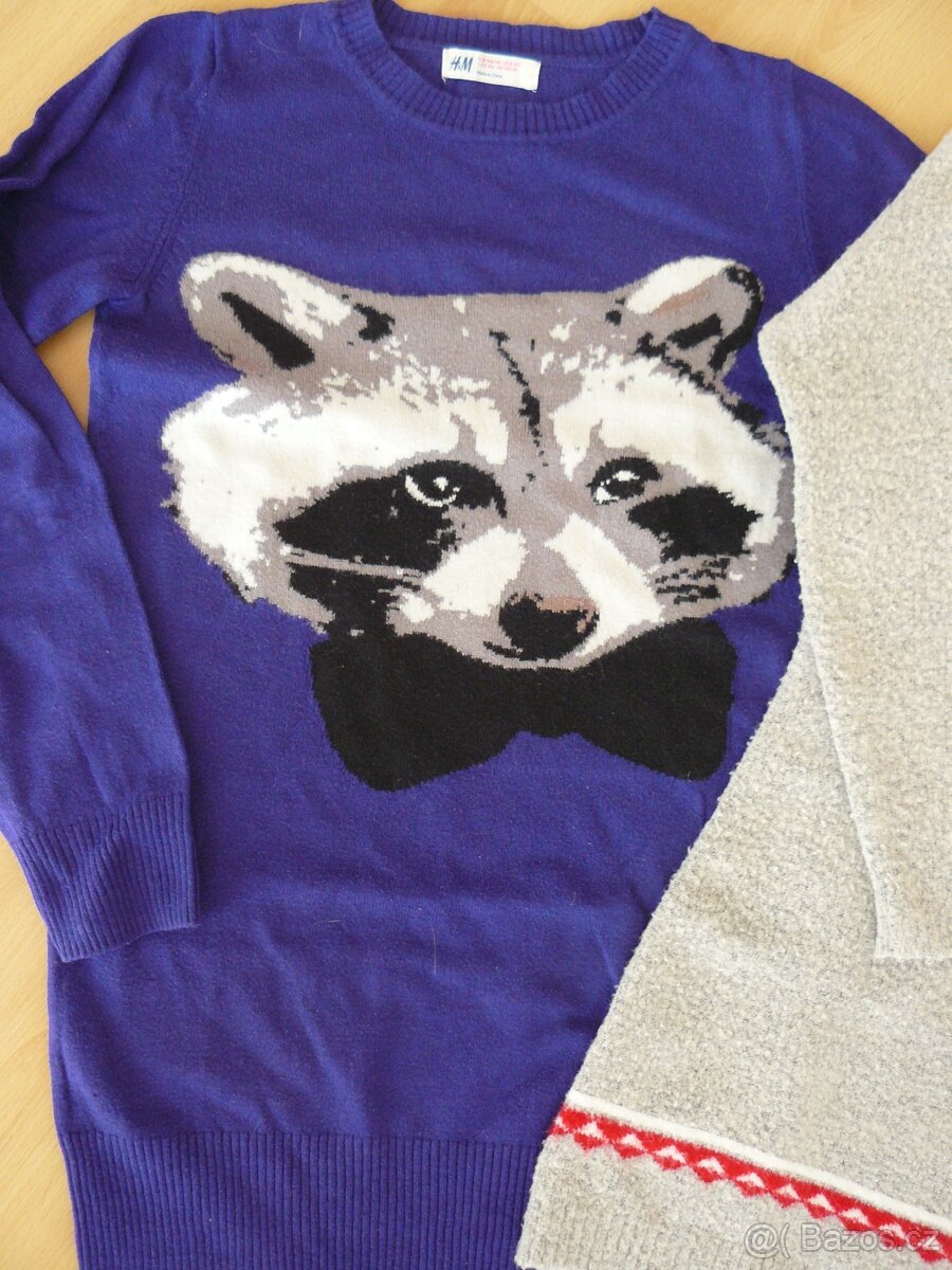 Svetr dívčí 2x vel. 134 / 140 /146 - 2