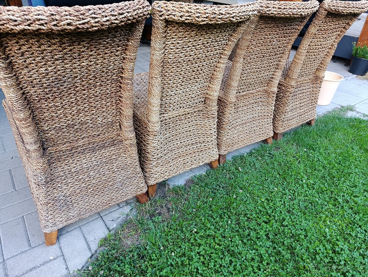 Židle z kokosových provazů - 2