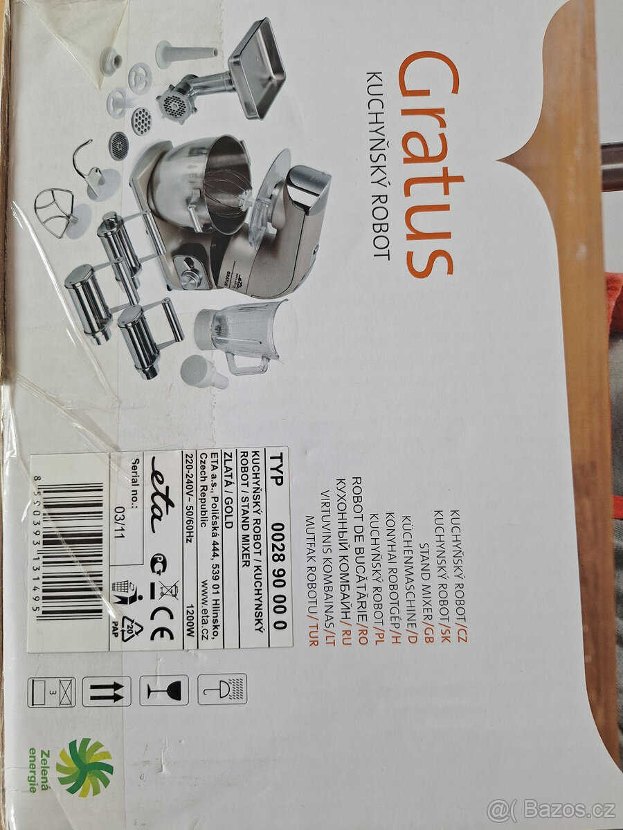 Příslušenství ETA Gratus kuchyňský robot - 2