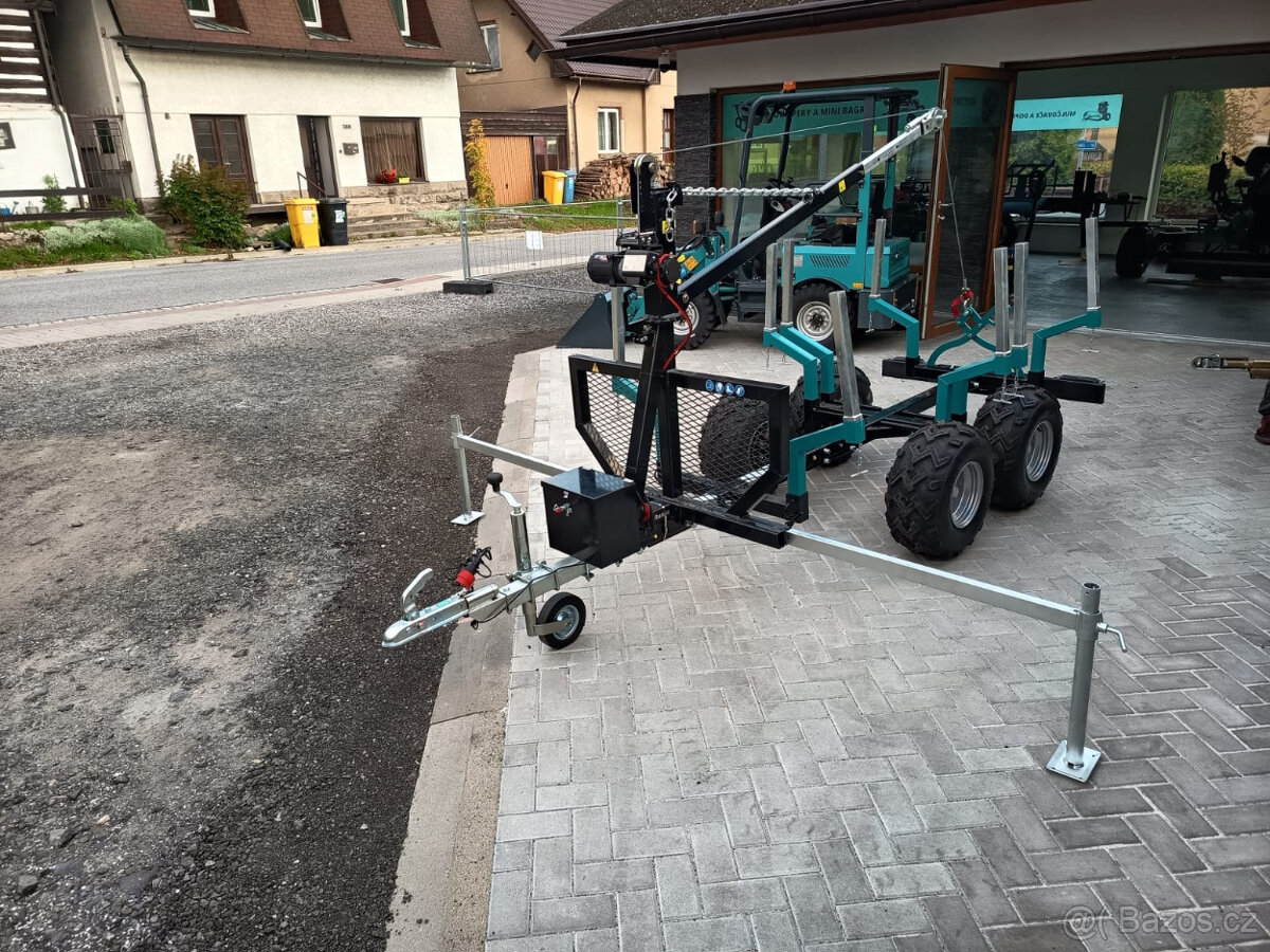 Bržděná vyvážečku za čtyřkolku s SPZ