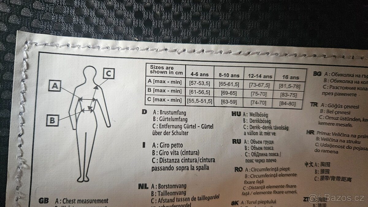 Bezpečnostní vesta vel. S - 2