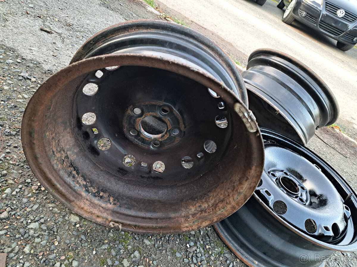 plechové disky VW Polo, Seat Ibiza 15" 5x100 - 2