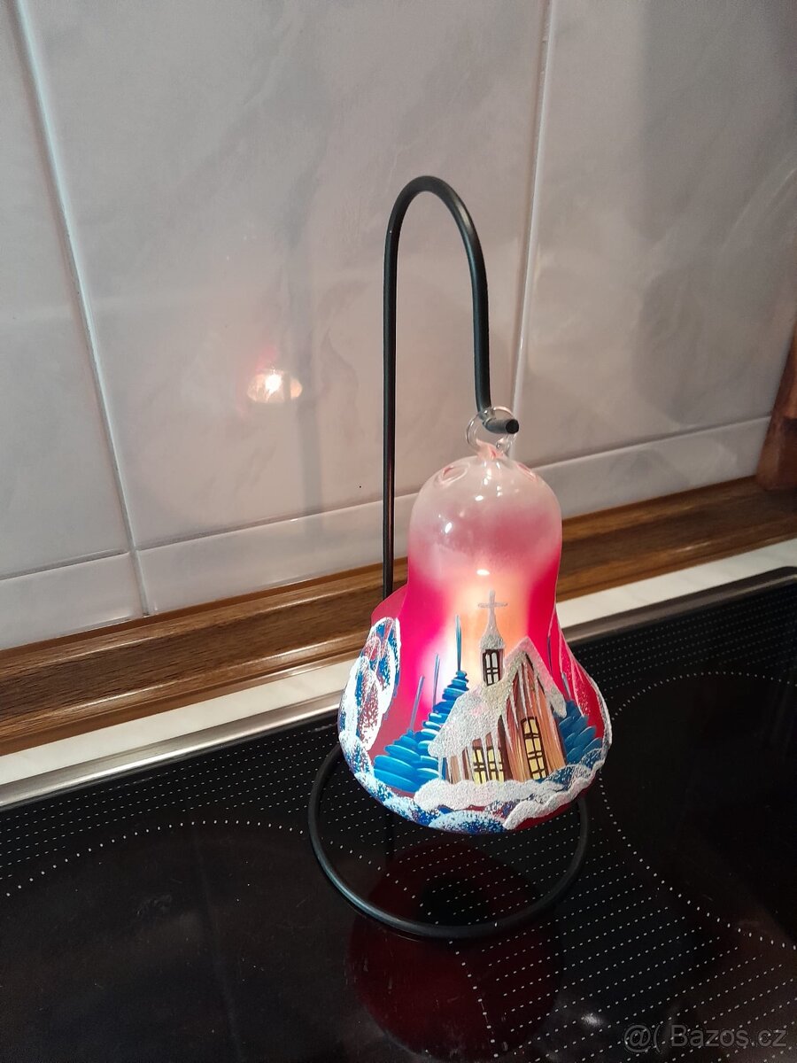 Skleněný svícen - 2