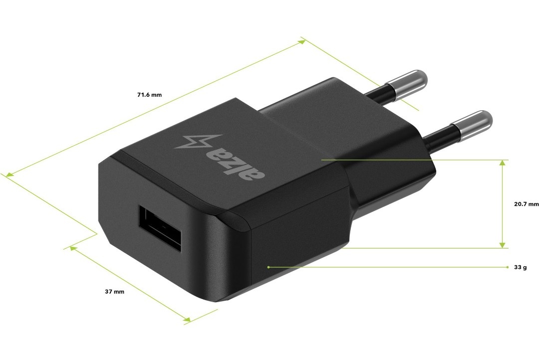 Nabíječka 2.1A AlzaPower smart charger - 2