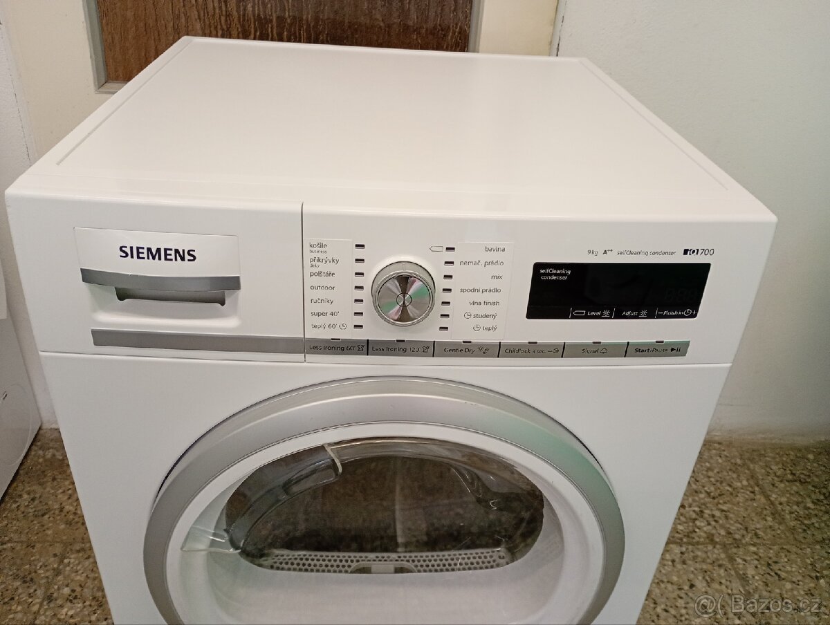 Sušička prádla s tepelným čerpadlem Siemens 9kg - 2