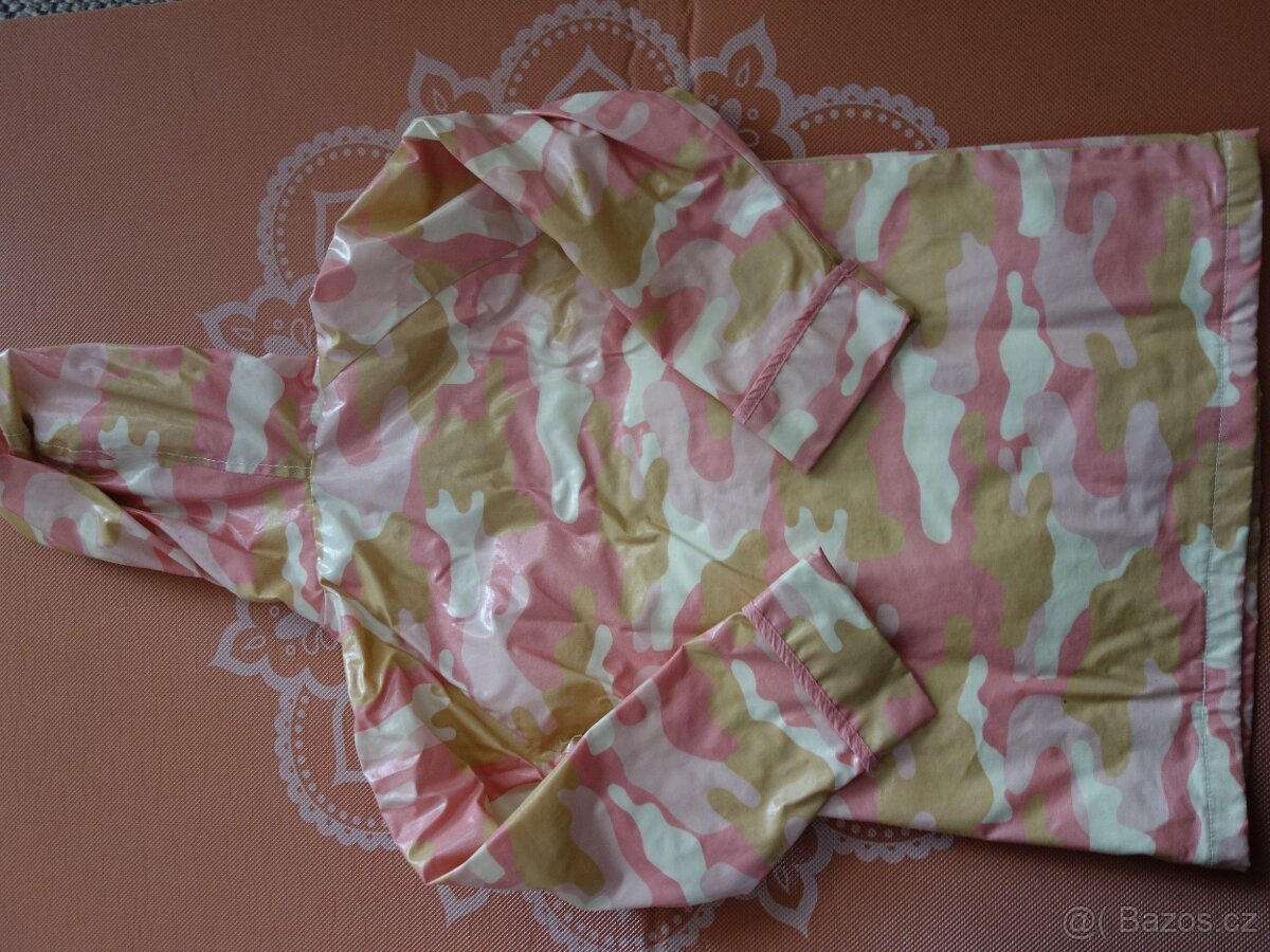 Dívčí stylová nepromokavá bunda - cca 4-6 let - 2