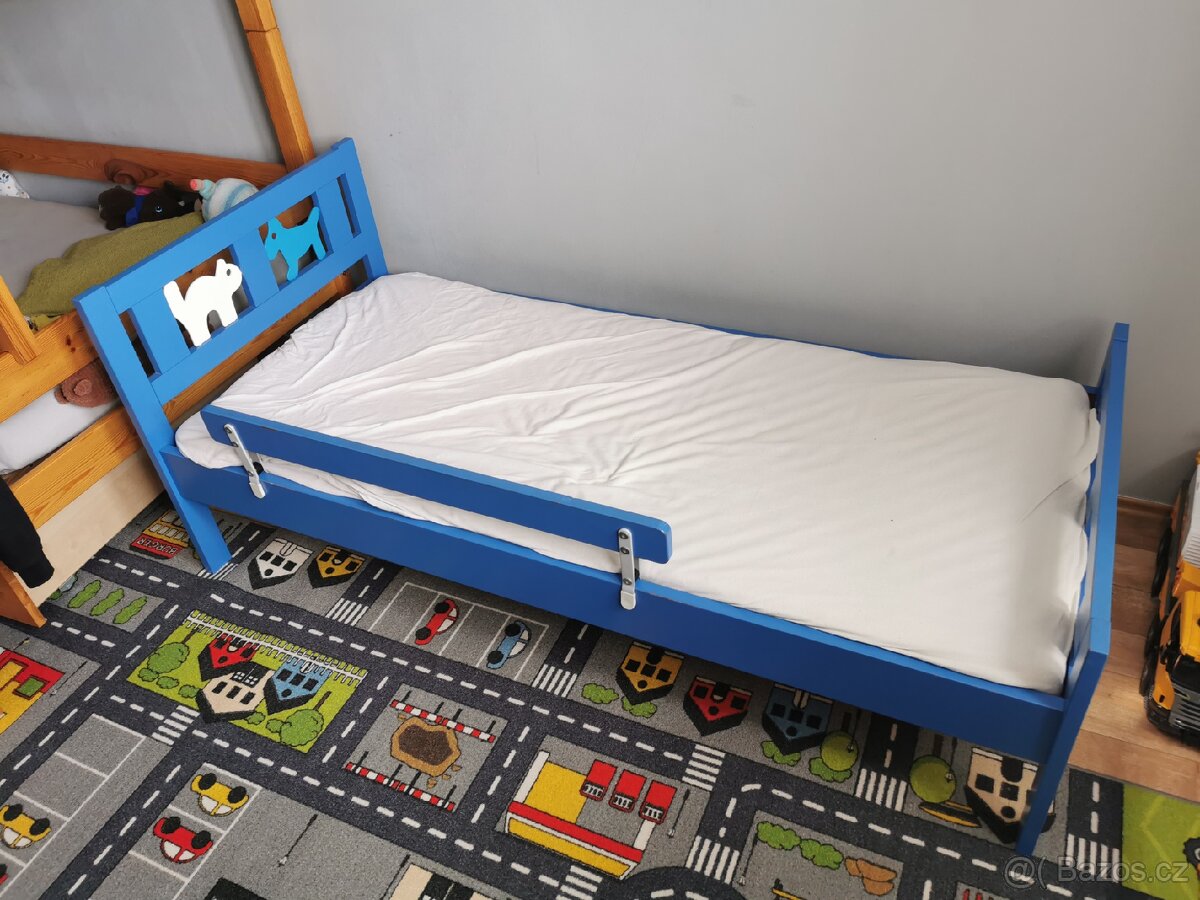 Dětská postel IKEA Kritter modrá - 2