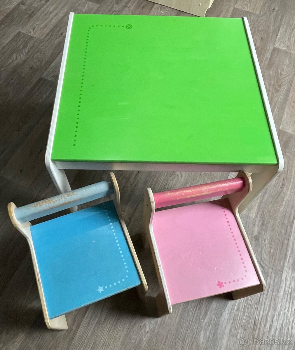 Haba - dětský stoleček a dvě židličky - 2