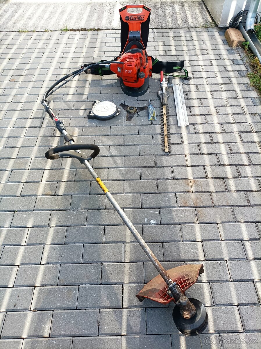 křovinořez, plotostřih, svahovka. - 2