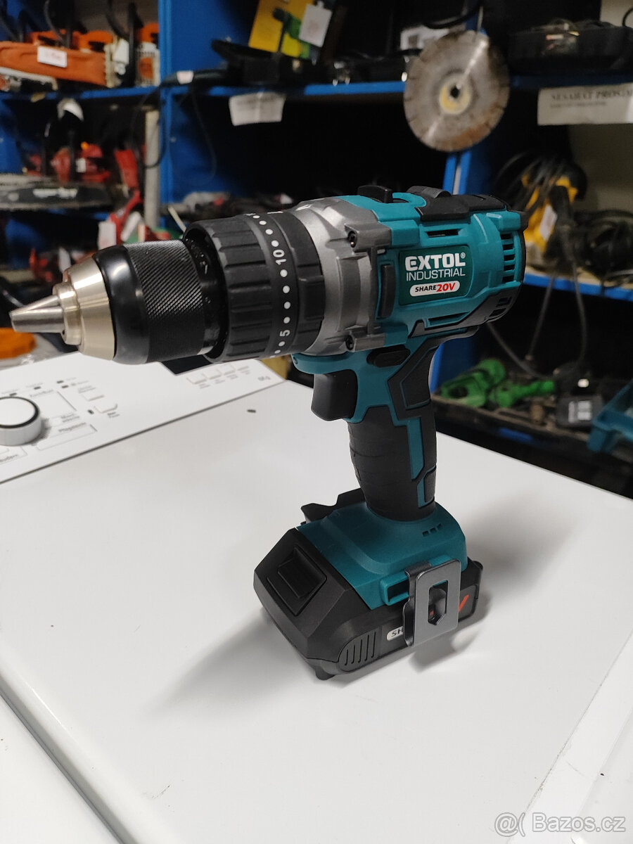 Aku vrtací šroubovák s příklepem Extol SHARE20V - 2