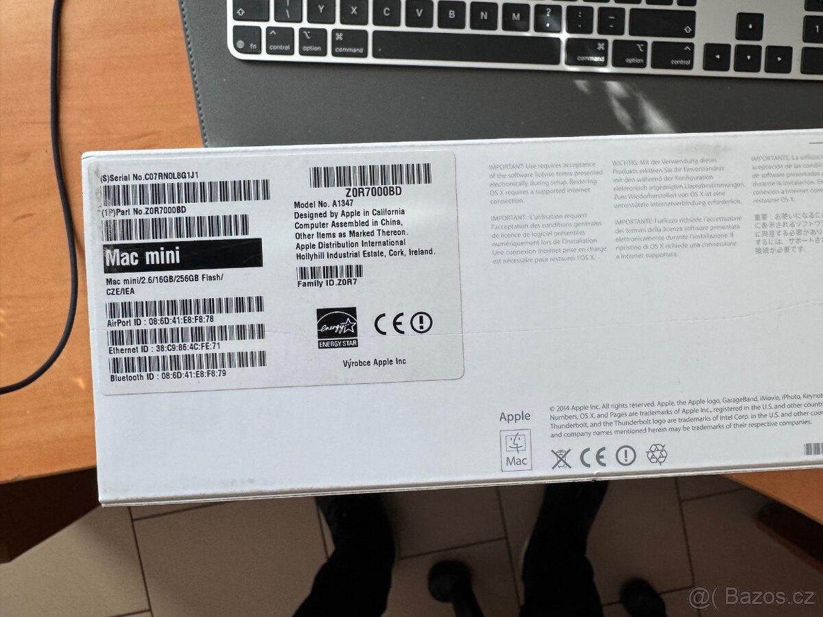 Mac Mini (Late 2014), Model A1347 - 1 TB SSD, 16 GB RAM - 2